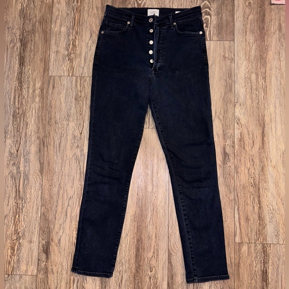 CITIZENS OF HUMANITY โญ๏ธ Olivia Ankle Jeans, size 27, Dark Blue, Stretchy, EUC - Picture 2 of 7